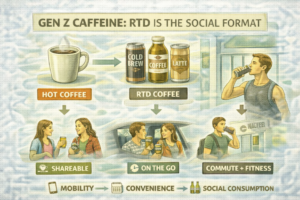 Consumer behavior & culture: Gen Z’s caffeine choices are fragmenting—and RTD is becoming the default “social format”