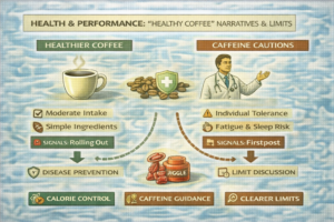 Health & Performance: “Healthy Coffee” Narratives Expand—Alongside More Careful Limit-Setting