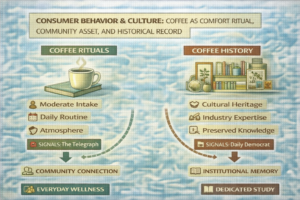 Consumer Behavior & Culture: Coffee as Comfort Ritual, Community Asset, and Historical Record
