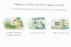 NYC Coffee Carts, Global Supply Shocks, and the New Economics of Your Daily Cup