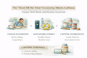 The “Tired All the Time” Economy Meets Caffeine: Fatigue, Shift Work, and Smarter Guardrails