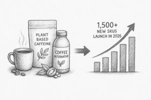 Coffee Alternatives and Plant-Based Caffeine Surge as Consumers Seek Jitter-Free Energy: 1,500+ New SKUs Launch in 2026