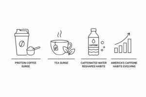 Protein Coffee, Tea Surge, and Caffeinated Water Reshape America’s Caffeine Habits