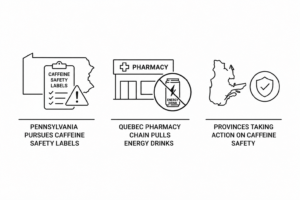 Pennsylvania Pursues Caffeine Safety Labels as Quebec Pharmacy Chain Pulls Energy Drinks